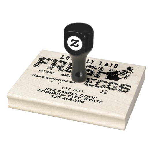 Aangepaste eierkartonstempel 	rubberstempel (Stempel)