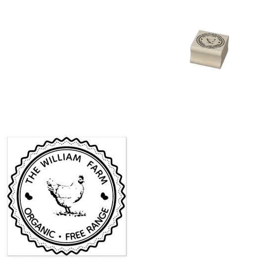 Aangepaste ⎢ Eierstempel Rubberstempel (Gestempeld)