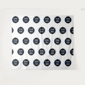 Aangepaste eigen bedrijfslogo stap- en herhalingsa wandkleed (Voorkant (horizontaal))