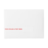 Aangepaste eigen foto adreslabel wikkel (Voorkant)