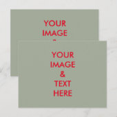 Aangepaste eigen foto briefkaart (Voorkant / Achterkant)