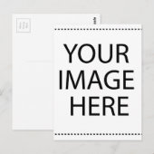 Aangepaste eigen foto briefkaart (Voorkant / Achterkant)