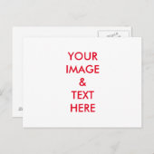 Aangepaste eigen foto briefkaart (Voorkant / Achterkant)