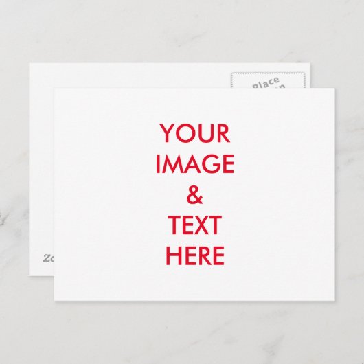 Aangepaste eigen foto briefkaart (Voorkant / Achterkant)