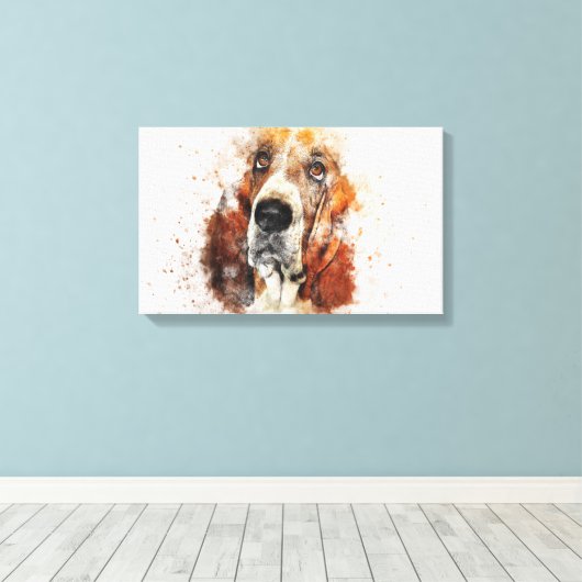 Aangepaste eigen foto canvas afdruk (Insitu (Houten vloer))