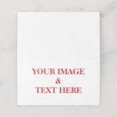 Aangepaste eigen foto en tekst (Buitenkant ongevouwen)