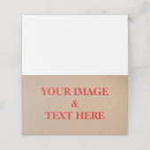 Aangepaste eigen foto en tekst (Buitenkant ongevouwen)