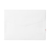 Aangepaste eigen foto en tekst adreslabel wikkel (Achterkant)