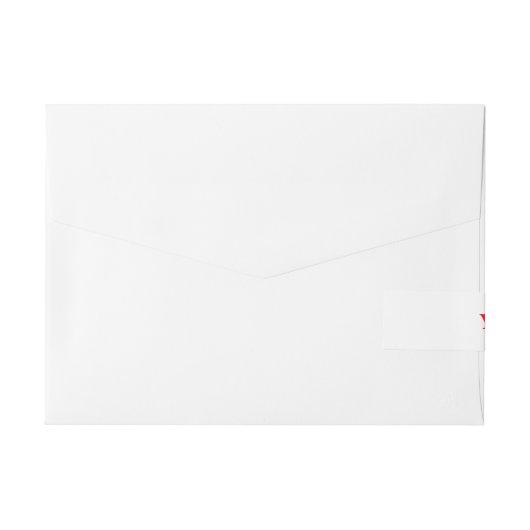 Aangepaste eigen foto en tekst adreslabel wikkel (Achterkant)