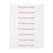 Aangepaste eigen foto en tekst adreslabel wikkel (Vel)