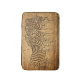 Aangepaste eigen foto en tekst badmat (Voorkant Verticaal)