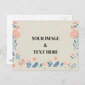 Aangepaste eigen foto en tekst briefkaart (Voorkant / Achterkant)