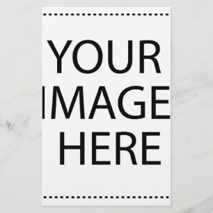 Aangepaste eigen foto en tekst briefpapier