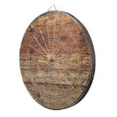 Aangepaste eigen foto en tekst dartbord (Voorkant Rechts)