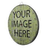 Aangepaste eigen foto en tekst dartbord (Voorkant Rechts)