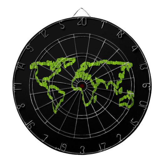 Aangepaste eigen foto en tekst dartbord (Voorkant)