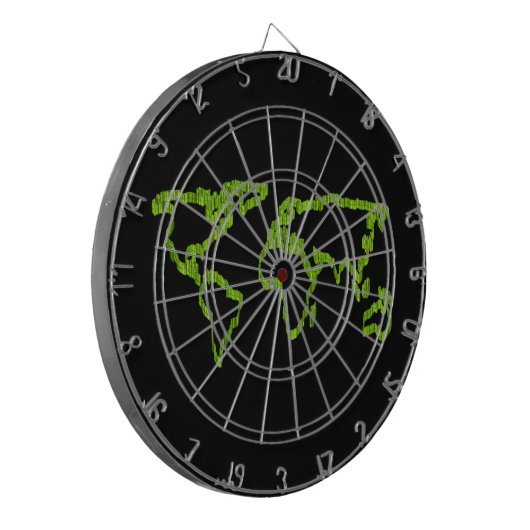 Aangepaste eigen foto en tekst dartbord (Voorkant Links)