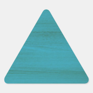 Aangepaste eigen foto en tekst driehoek sticker