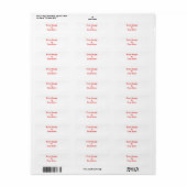 Aangepaste eigen foto en tekst etiket (Full Sheet)