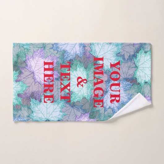 Aangepaste eigen foto en tekst handdoek (Handdoek)