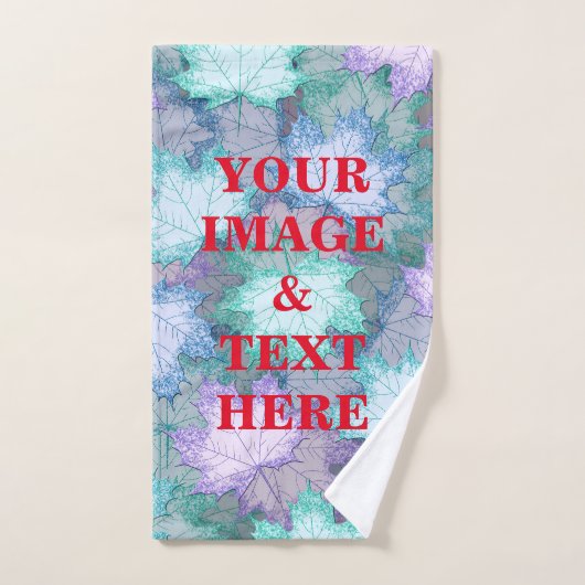 Aangepaste eigen foto en tekst handdoek (Handdoek)