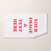 Aangepaste eigen foto en tekst handdoeken (Handdoek)