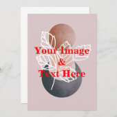 Aangepaste eigen foto en tekst kaart (Voorkant / Achterkant)