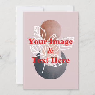 Aangepaste eigen foto en tekst kaart