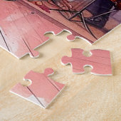 Aangepaste eigen foto en tekst legpuzzel (Zijkant)