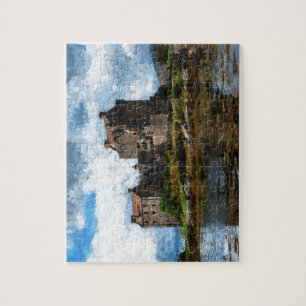 Aangepaste eigen foto en tekst legpuzzel