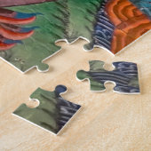 Aangepaste eigen foto en tekst legpuzzel (Zijkant)