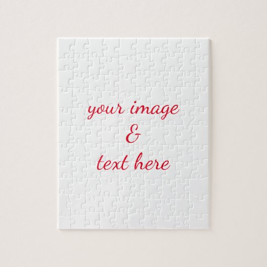Aangepaste eigen foto en tekst legpuzzel (Verticaal)