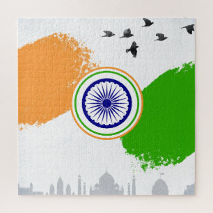 Aangepaste eigen foto en tekst legpuzzel