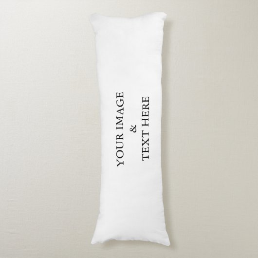 Aangepaste eigen foto en tekst lichaamskussen (Voorkant Verticaal)