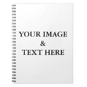 Aangepaste eigen foto en tekst notitieboek