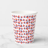 Aangepaste eigen foto en tekst papieren bekers (Achterkant)