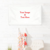 Aangepaste eigen foto en tekst spandoek (Insitu)