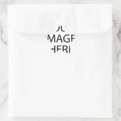Aangepaste eigen foto en tekst ster sticker (Tas)