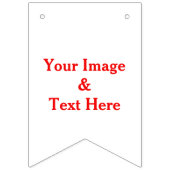 Aangepaste eigen foto en tekst vlaggetjes (Derde vlag)