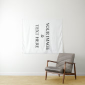 Aangepaste eigen foto en tekst wandkleed (In Situ (horizontaal))