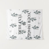 Aangepaste eigen foto en tekst wandkleed (Voorkant (horizontaal))