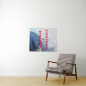 Aangepaste eigen foto- en tekstopmaak wandkleed (In Situ (horizontaal))