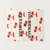 Aangepaste eigen foto- en tekstopmaak wandkleed (Voorkant (horizontaal))