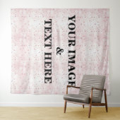 Aangepaste eigen foto- en tekstopmaak wandkleed (In Situ (horizontaal))