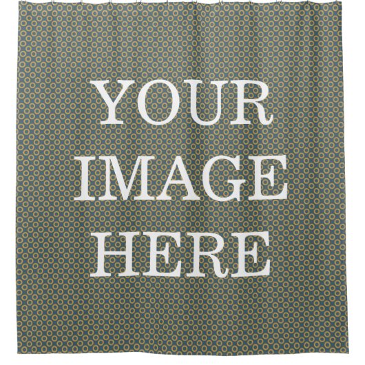 Aangepaste eigen foto- en tekstoptoner C Douchegordijn (Voorkant)