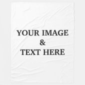 Aangepaste eigen foto fleece deken (Voorkant)