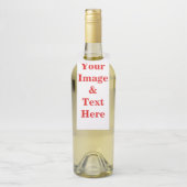 Aangepaste eigen foto flessenhanger (Op fles)