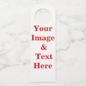 Aangepaste eigen foto flessenhanger (Achterkant)