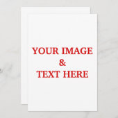 Aangepaste eigen foto kaart (Voorkant / Achterkant)