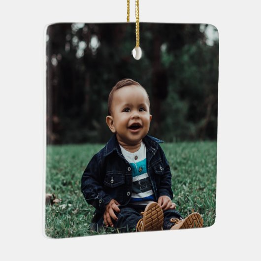 Aangepaste eigen foto keramisch ornament (Rechts)